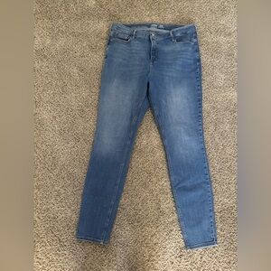 Womens Old Navy Rockstar Jeans Super Skinny High Rise Slim Pockets Sz 18 Tall